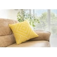 thumbnail image 6 of TreeWool (Pack of 2) Kaleidoscope Accent Decorative Square Cotton Throw Pillow Covers (22" x 22", Yellow), 6 of 6