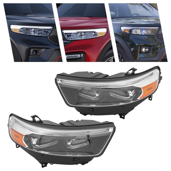 For 2020-2024 Ford Explorer Full LED Headlight Assembly Headlamps Left Right Set