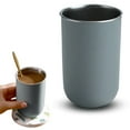 thumbnail image 2 of 1 Piece Stainless steel Cup,Stackable Metal Drinking Glasses,Bathroom Tumblers, Unbreakable Toothbrush Cup,Mouthwash Cup Toothbrush Holder,for Travel, Camping, Indoor/Outdoors,2.76x4.72 IN(Grey), 2 of 9