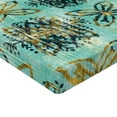 thumbnail image 4 of Ambesonne Bohemian Fitted Sheet, Boho Art Pattern Ethnic, Queen Size, Turquoise and Pale Coffee, 4 of 5
