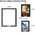 thumbnail image 2 of Picture Frames Collage Set, Gallery Wall Frame Kit for Tabletop Display, Wall Mounting Decor, Multi Size Photo Frames with 2 Pcs 8x10, 4 Pcs 5x7, 4 Pcs 4x6, Black, 2 of 6