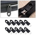 thumbnail image 4 of 10Pcs Detachable Zip Fixer Zipper Tags Repair Pull Tab , Black 2.5x1.5cm, 4 of 8
