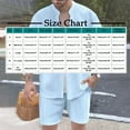 thumbnail image 2 of Stamzod Men Short Sets Outfits 2 Piece Summer Short Sleeve Button Down Shirt and Shorts Set Loungewear Casual Loose Beach Vacation Clothes for Men Beige B M, 2 of 5