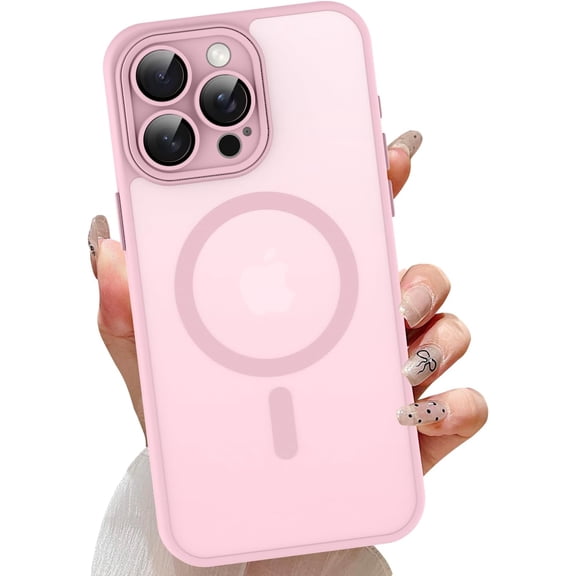 Compatible with iPhone 14 Pro Max Clear Case with Camera Lens Protector,Full Protection Electroplate Magnetic Case Compatible with MagSafe Anti-Scratch Case for iPhone 14 Pro Max Black