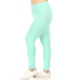 thumbnail image 4 of MOA COLLECTION Women's Plus Size Solid High Waist Full Length Leggings, 4 of 8