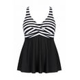 thumbnail image 4 of Plus Size Tankini Swimsuits for Women - Flowy Peplum Bathing Suit Top with Boyshorts, Tummy Control V-Neck 2026 Swimwear Top (14-22Plus), 4 of 4