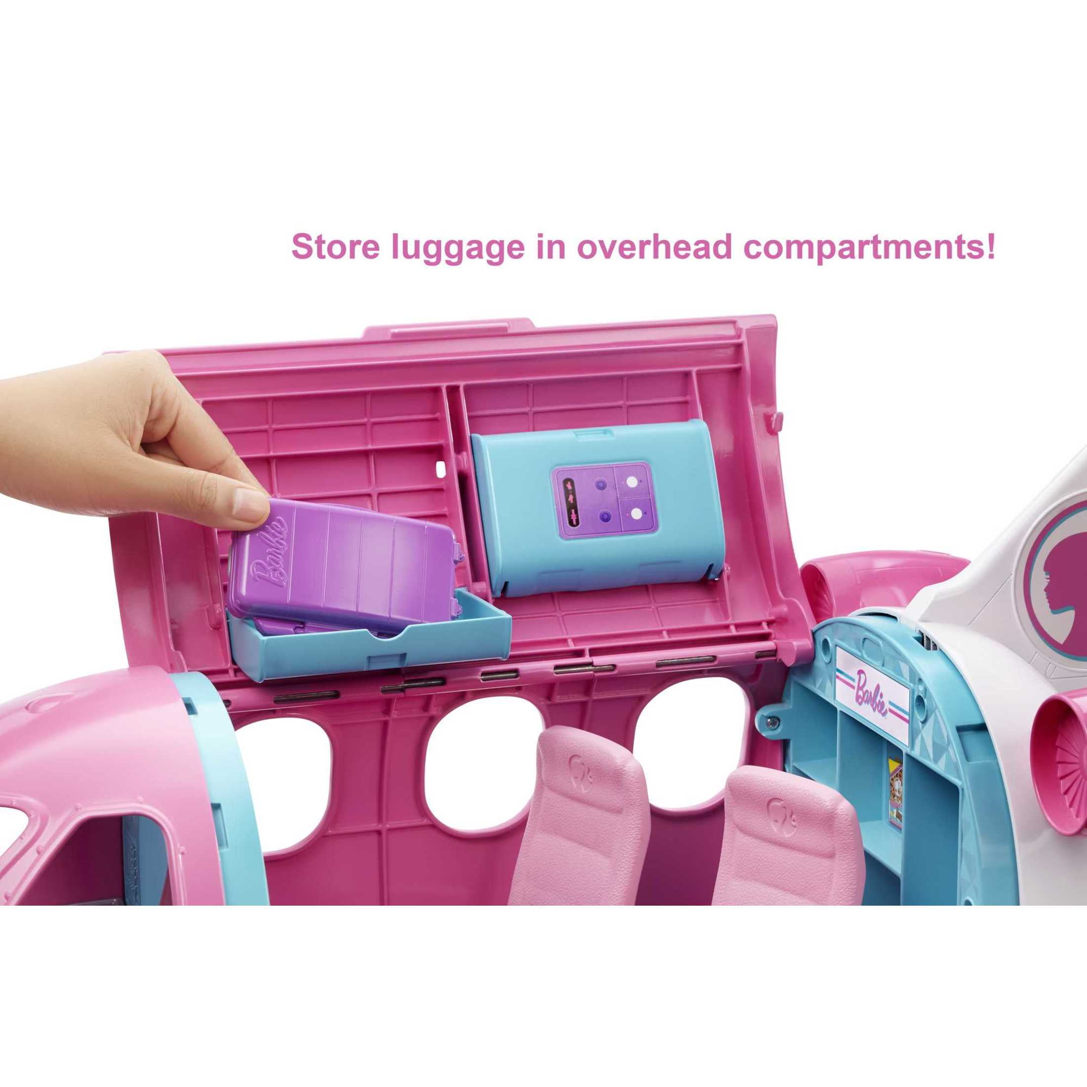 Barbie Dreamplane Airplane Playset with Puppy and Snack Cart 15 Accessories Walmart