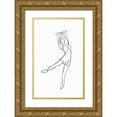 thumbnail image 1 of Lee, Judson 13x18 Gold Ornate Wood Framed with Double Matting Museum Art Print Titled - Ballerina IV, 1 of 4