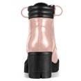 thumbnail image 4 of Unique Bargains Bottines de Combat à Talon Bloc à Bout Rond à Fermeture Éclair Latérale pour Femmes, 4 of 6