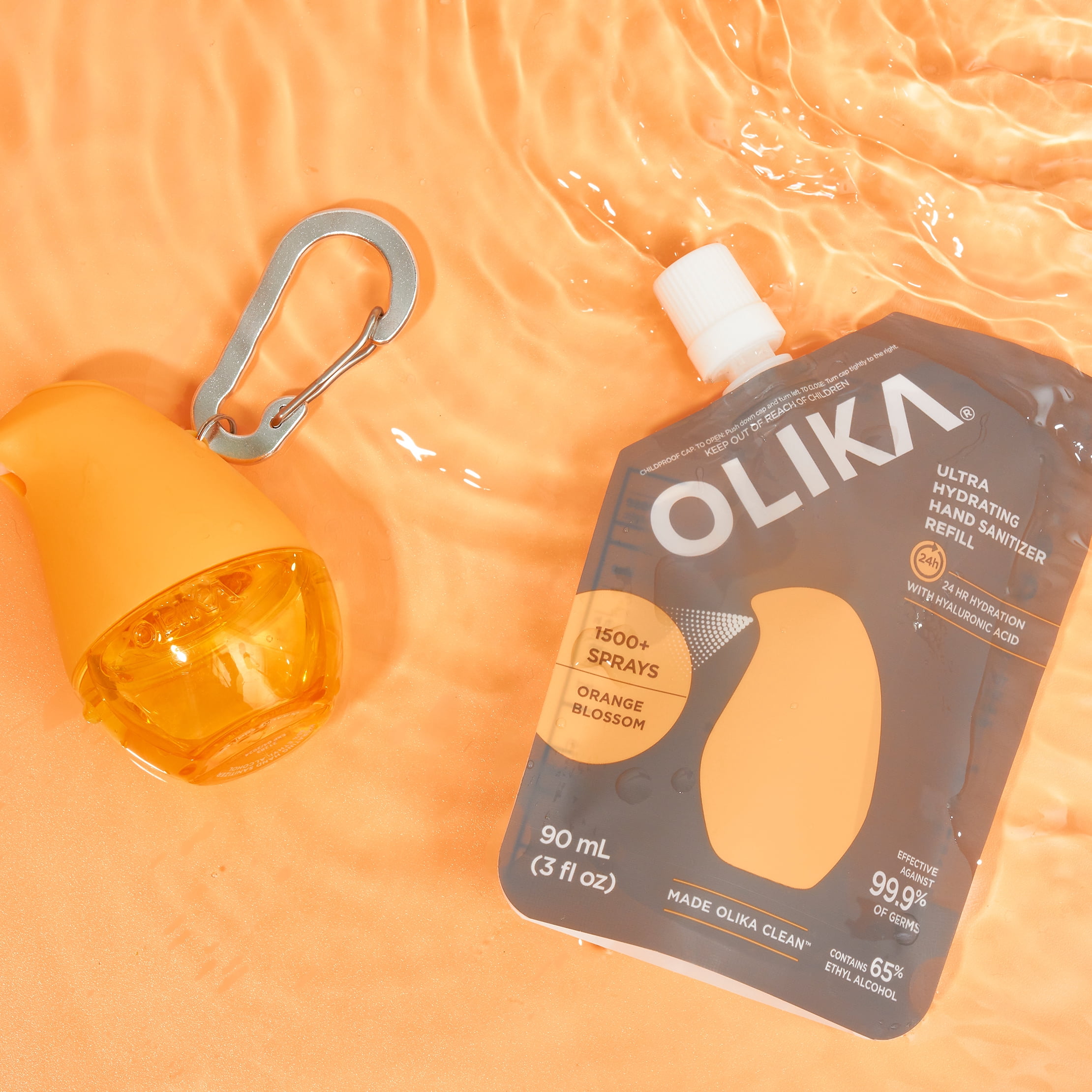 OLIKA Ultra Hydrating Hand Sanitizer Refill Orange Blossom