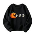 thumbnail image 2 of Gyexs Little Girls Halloween Sweatshirts Crewneck Pullover, Daily Wear Relaxed Fit, Performance Outfit, 2 of 4