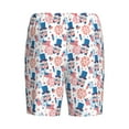 thumbnail image 5 of Naloa American Gnomes Men's Short Pajama Pants, Lounge Comfort Shorts with Elasticized Waistband and Side Pockets - Small, 5 of 9