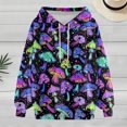 thumbnail image 2 of Hoodies For Men And Women Colorful Mushroom 3D Graphic Sweatshirt Trendy Vintage Sweatshirt Pullover Tops (Multicolour L), 2 of 5