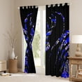 thumbnail image 3 of Manfei Safari Animal Elk Curtains Pack of 2 (42x84 Each),Rustic Camouflage Hunting Curtains Blackout,Blue Black Bedroom Curtains For Kids,Luxury Bedroom Decor, 3 of 6