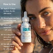 Admire My Skin Vitamin C Gua Sha Oil for Face - Organic Facial Oil for Glowing Skin with + Argan & Rosehip Oils - For a Dewy, Youthful Glow 1oz