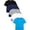 Black,Navy,White,Light Grey,Lake Blue, variant on Poroka Boys 5-Pack Cotton T-Shirts Soft Short Sleeve Crew Neck Solid Basic Tees for School, Play, Everyday Wear