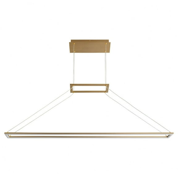 3-6055-40-Oxygen Lighting-Xanni - 32W 1 LED Pendant-0.38 Inches Tall and 6 Inches Wide-Aged Brass Finish