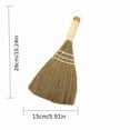 thumbnail image 3 of Natural Woven Straw Broom with Wooden Handle - Mini Soft Broom for Kitchen and Desktop Cleaning, 3 of 4