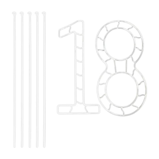 Forma de fabricación de coronas florales, marco de corona de flores, accesorios de cumpleaños, decoración del hogar, arreglo Floral de jardín, forma 1x forma de número