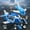 Blue, variant on Konghyp Aircraft Storage Track Car Toy – Airplane Model, Inertia Car Track, Multifunctional Kids Toy with Realistic Design