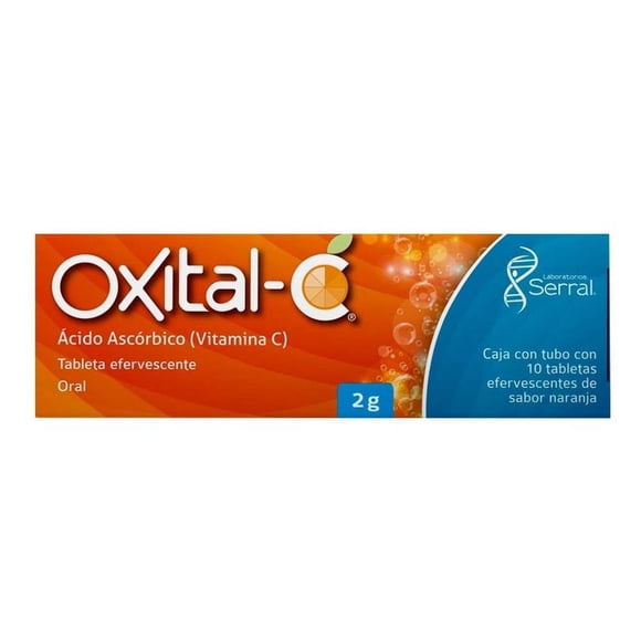 Oxital C 2 g 10 tabletas efrvescentes sabor naranja