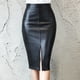 thumbnail image 2 of Gibobby faldas de lentejuelas para mujer Bolso delgado de cuero Falda a la cadera Falda de cuero(Negro, M), 2 of 5