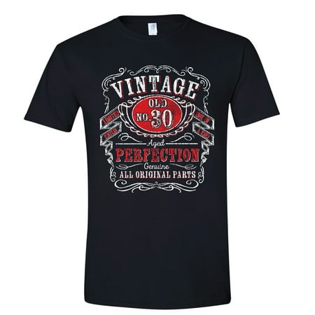 Texas Tees Mens T-shirt: 30th Birthday Gifts for Him, 30 yrs Old T Shirt for Men, Black,