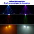 thumbnail image 4 of Moving Head DJ Lights, 6 Arm RGBW LED 150W Disco Stage Light with Mixed Lighting Effects, Sound Activated, DMX 512 Remote Control DJ Lights for Disco Club Wedding Party (Kaleidoscope), 4 of 9
