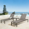 thumbnail image 4 of Ulax Furniture Patio Aluminum Side Table Outdoor Indoor Square End Table, Taupe, 4 of 6