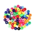thumbnail image 2 of KLKCMS 200 Pieces Beads Multicolored Beads Decorative Handcraft DIY Craft Loose Spacer Beads for Jewelry Making Beading Keyring Dark Color, 2 of 9