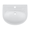thumbnail image 5 of TOBILI 32" Height Cemamic Oval Pedestal Sink with Overflow in White, 5 of 8
