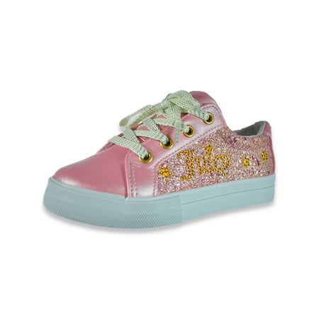 

Juicy Couture Girls Glitter Sneakers - pink 7 toddler