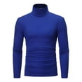 thumbnail image 1 of A Camisa De Fondo Simple Cuello Tortuga Manga Larga Hombres, 1 of 8