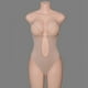 thumbnail image 5 of Corsé sin espalda para mujer Fajas invisibles Práctico adelgazante Faja Sujetador Corsé Color de piel Talla L, 5 of 7