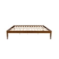 thumbnail image 3 of Powell Plumley 15.75" High Low Profile Platform Bed Frame, King, Walnut, 3 of 10