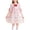 Pink, variant on Bxsruta Girls Chiffon Lace Princess Dress for Kids Ages 4-12 Years Short Sleeve A Line Party Wear