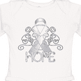 thumbnail image 4 of Inktastic Hope- Lung Cancer Awareness Boys or Girls Long Sleeve Baby Bodysuit, 4 of 5