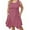 E2-Purple Red, variant on Women Plus Size Sleeveless Summer Dress Casual Midi Irregular Hem Dress Plain Pleated Scoop Neck Flowy Tank Vest Dresses with Pockets, US Size 1X in Burgundy