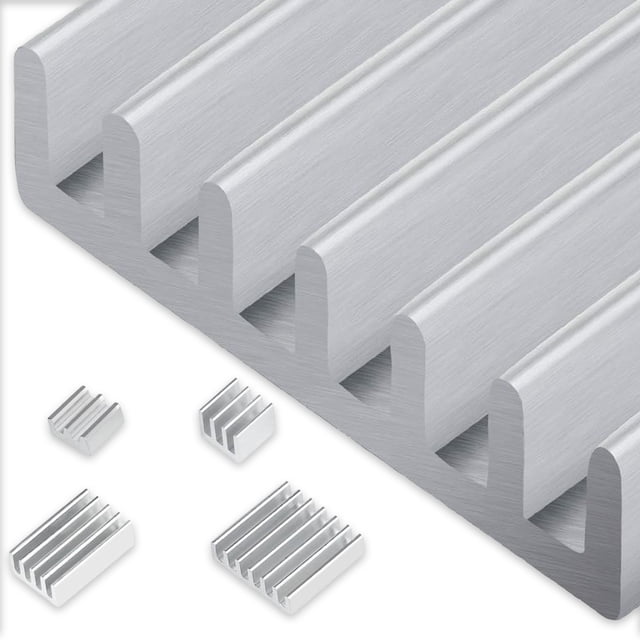 Laklulu Juego de disipador de Calor de Aluminio Raspberry Pi 4 de 24 Piezas Disipador de Calor de Aluminio Raspberry Pi 4 con Cinta térmica, Adecuado para Raspberry Pi 4
