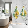 thumbnail image 7 of GZHJMY Sunflowers Watercolor Hand Drawn Bath Hand Towel Soft Washcloth Highly Absorbent Fingertip Towels for Bathroom Beach Kitchen Sports Gym Yoga Travel (2-Pieces Towel Sets, 28x16 inch), 7 of 7