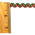 thumbnail image 2 of 1/4" Metallic Scroll Braid Gimp Trimming -12 Yards! - Color: Red/Kelly/Gold, 2 of 2