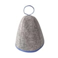 thumbnail image 1 of DOLITY Sauna Felt Hat Fine Craftsmanship Quickly Towel Drying Hat Hair Turban Accessory grey and blue, 1 of 9