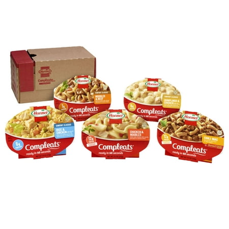 (5 Pack) HORMEL COMPLEATS Portion Control Variety Pack Microwave (Best Camp Oven Meals)