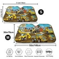 thumbnail image 3 of Balery Different Construction Site Vehicles Print Car Windshield Sun Shade,Windshield Sunshade for Car Pickup Truck SUV Accessories-Small, 3 of 7