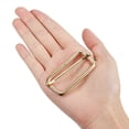 thumbnail image 4 of Slides Buckles, 30 Pack 50x20x4.8mm Metal Roller Pin Buckles, Gold Tone, 4 of 5