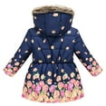 thumbnail image 3 of Zshosam Girls Snow Jacket Baby Girls Boys Winter Coats for Toddlers Lightweight Puffer Jacket Kids Down Alternative Outerwear Size 5T 6T,(Navy 5-6 Years), 3 of 6