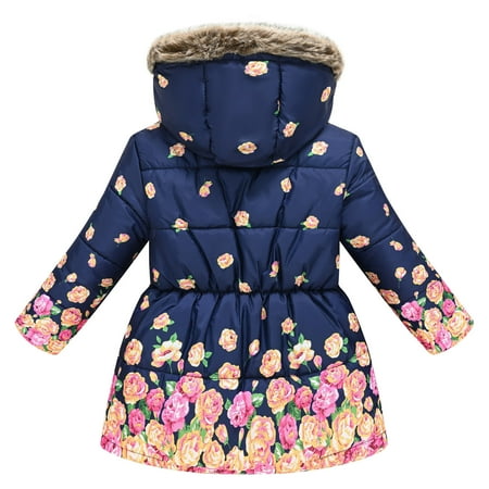 

TOWED22 Baby Fleece Jacket Baby Fleece Coat Boys Girls Ears Hat with Lined Hooded Zipper Up Jacket Tops Outwear Overcoat Warm Fall Winte Navy