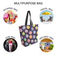 thumbnail image 7 of FORMRS Womens Canvas Tote Bag with Zipper Inner Pocket Shoulder Handbag, Colorful Candies, 7 of 7