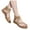 2Khaki, variant on Womens Flat Sandals Trendy Open Toe Fringe Flats Casual Ankle Strap Memory Foam Dress Shoes