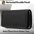 thumbnail image 2 of Phone Holster for Samsung Galaxy S25 FE 5G S24 Ultra S23 S22 S21 Note 20 A16 A15 A14 A13 A23 A35 A36 A54 iPhone 17 Pro Max 16 XR 15 Nylon Belt Holster with Clip Loops Phone Pouch Holder Case, 2 of 8